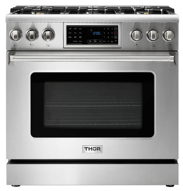 Thor Kitchen 36 Inch Tilt Panel Professional Gas Range TRG3601