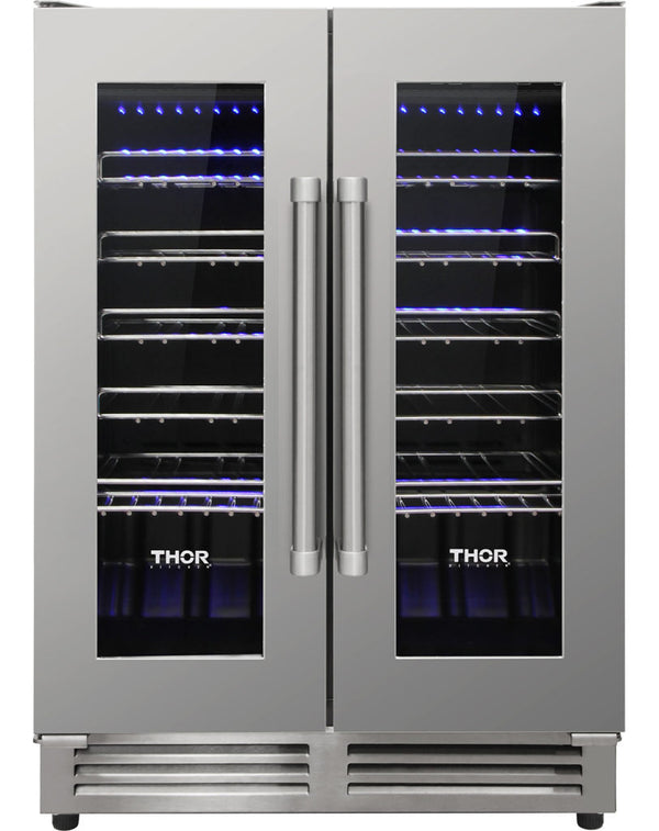 Thor Kitchen 42 Bottle Dual Zone Built-in Wine Cooler TWC2402