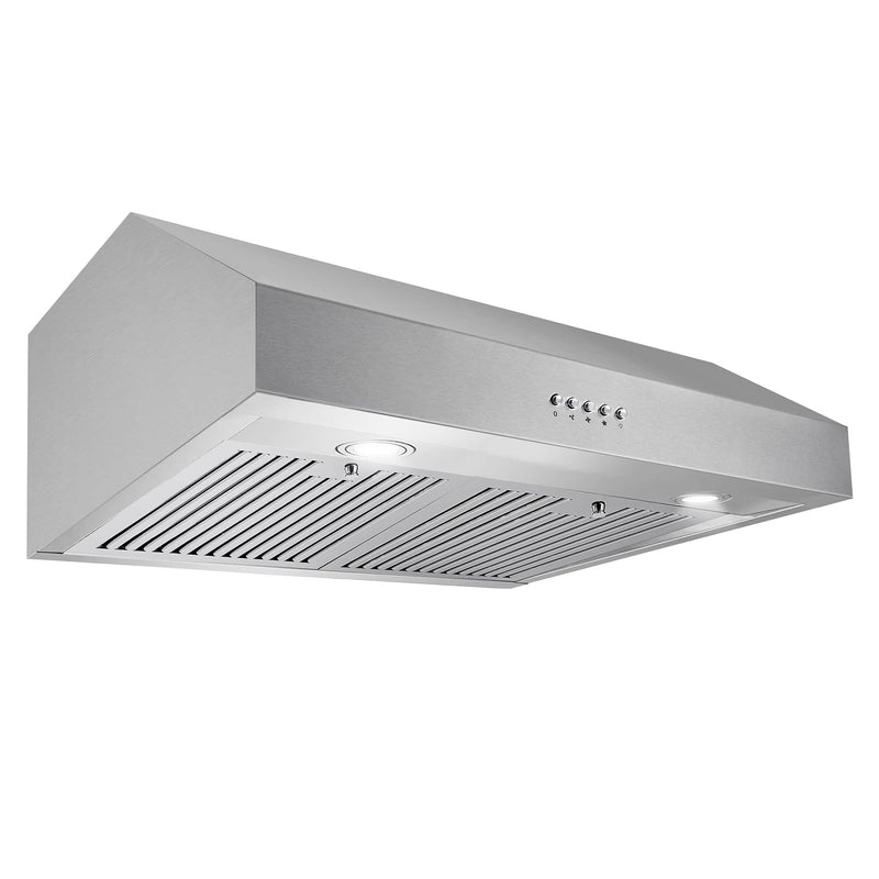 Cosmo 30-Inch 380 CFM Ducted Under Cabinet Range Hood in Stainless Steel UC30