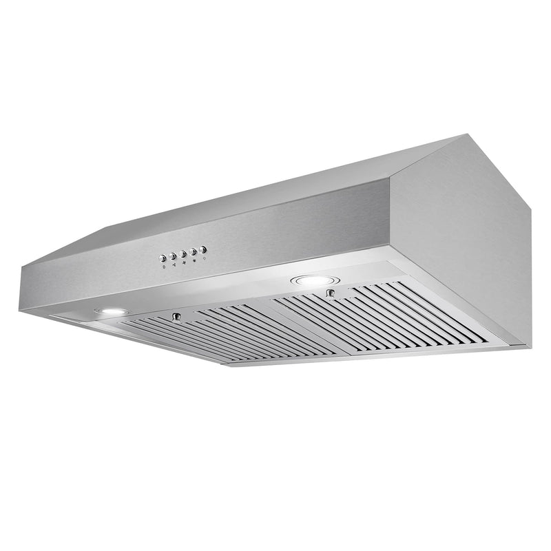 Cosmo 30-Inch 380 CFM Ductless Under Cabinet Range Hood in Stainless Steel UC30-DL