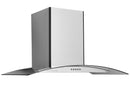 Hauslane 30 Inch Wall Mount Range Hood with Tempered Glass and Stainless Steel, WM600SS30