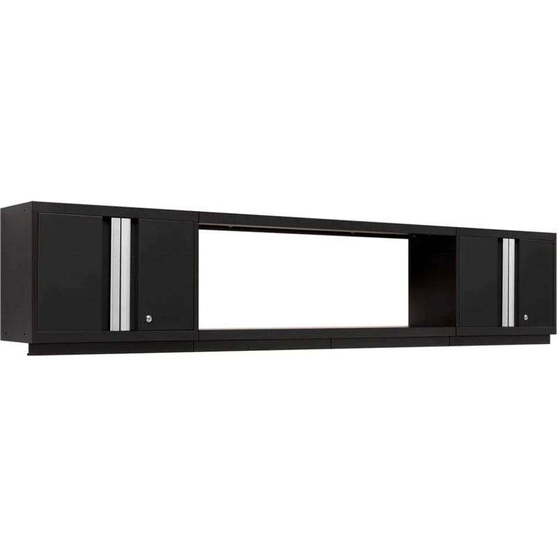 NewAge Bold 3.0 3-Piece Wall Cabinet Set With 48" Integrated Display Shelf