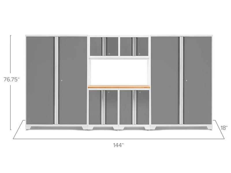 NewAge Bold Series 7 Piece Cabinet Set With 48 in. RTA Locker