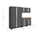 NewAge Bold Series 6 Piece Cabinet Set With Base, Wall Cabinets and 48 in. RTA Locker