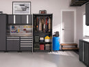 NewAge Pro Series Gray 12 Piece Cabinet Set With Wall, Tool Drawer, Multi-Function Cabinet, Lockers and 112 in. Worktop