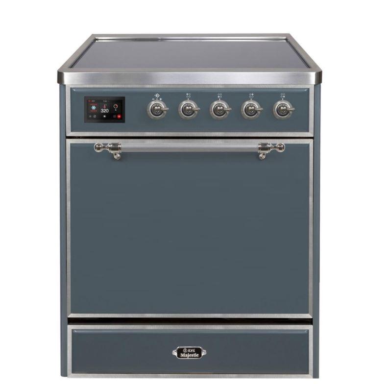 ILVE 30" Majestic II Series Induction Range with 4 Elements 2.3 cu. ft. Total Oven Capacity TFT Oven Control Display UMI30QNE3