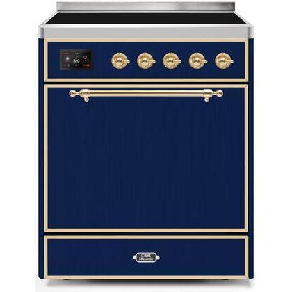 ILVE 30" Majestic II Series Induction Range with 4 Elements 2.3 cu. ft. Total Oven Capacity TFT Oven Control Display UMI30QNE3