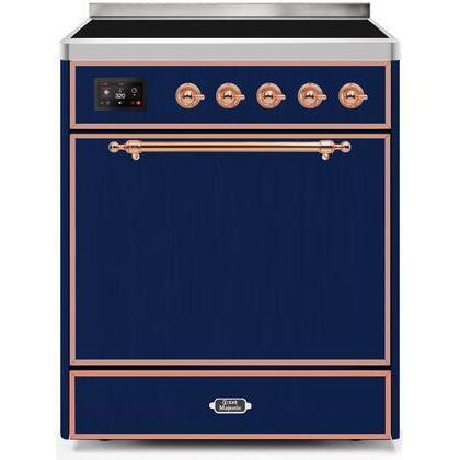 ILVE 30" Majestic II Series Induction Range with 4 Elements 2.3 cu. ft. Total Oven Capacity TFT Oven Control Display UMI30QNE3