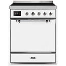 ILVE 30" Majestic II Series Induction Range with 4 Elements 2.3 cu. ft. Total Oven Capacity TFT Oven Control Display UMI30QNE3