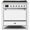 ILVE 36 Inch Majestic II Series Induction Range with 5 Elements 3.5 cu. ft. Oven Capacity TFT Oven Control Display Solid Door UMI09QNS3