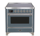 ILVE 36" Majestic II Series Electric Induction and Electric Oven Range with 5 Elements UMI09NS3