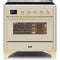 ILVE 36" Majestic II Series Electric Induction and Electric Oven Range with 5 Elements UMI09NS3