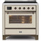 ILVE 36" Majestic II Series Electric Induction and Electric Oven Range with 5 Elements UMI09NS3