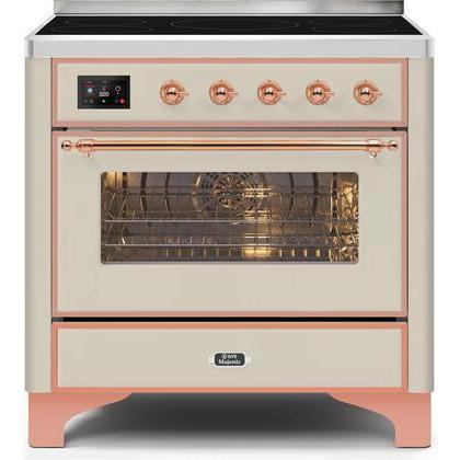 ILVE 36" Majestic II Series Electric Induction and Electric Oven Range with 5 Elements UMI09NS3