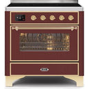 ILVE 36" Majestic II Series Electric Induction and Electric Oven Range with 5 Elements UMI09NS3