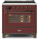 ILVE 36" Majestic II Series Electric Induction and Electric Oven Range with 5 Elements UMI09NS3