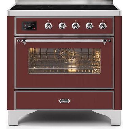 ILVE 36" Majestic II Series Electric Induction and Electric Oven Range with 5 Elements UMI09NS3