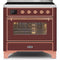 ILVE 36" Majestic II Series Electric Induction and Electric Oven Range with 5 Elements UMI09NS3