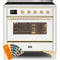 ILVE 36" Majestic II Series Electric Induction and Electric Oven Range with 5 Elements UMI09NS3