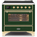 ILVE 36" Majestic II Series Electric Induction and Electric Oven Range with 5 Elements UMI09NS3