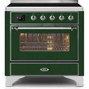 ILVE 36" Majestic II Series Electric Induction and Electric Oven Range with 5 Elements UMI09NS3