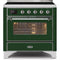 ILVE 36" Majestic II Series Electric Induction and Electric Oven Range with 5 Elements UMI09NS3