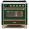 ILVE 36" Majestic II Series Electric Induction and Electric Oven Range with 5 Elements UMI09NS3