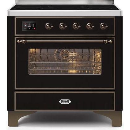 ILVE 36" Majestic II Series Electric Induction and Electric Oven Range with 5 Elements UMI09NS3