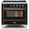 ILVE 36" Majestic II Series Electric Induction and Electric Oven Range with 5 Elements UMI09NS3