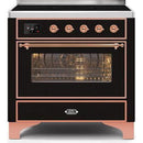 ILVE 36" Majestic II Series Electric Induction and Electric Oven Range with 5 Elements UMI09NS3