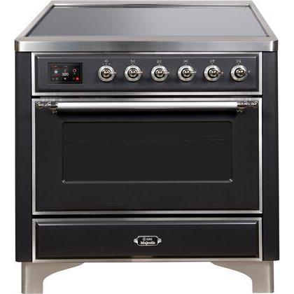 ILVE 36" Majestic II Series Electric Induction and Electric Oven Range with 5 Elements UMI09NS3