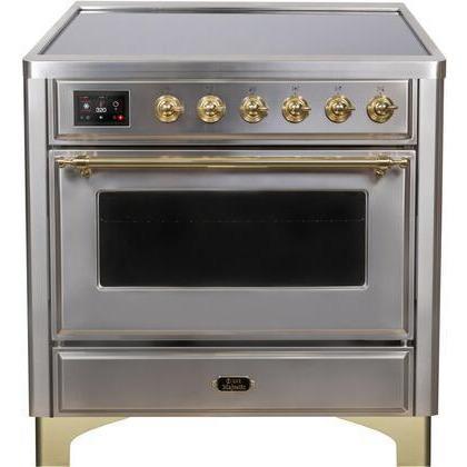 ILVE 36" Majestic II Series Electric Induction and Electric Oven Range with 5 Elements UMI09NS3