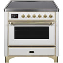 ILVE 36" Majestic II Series Electric Induction and Electric Oven Range with 5 Elements UMI09NS3