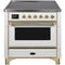 ILVE 36" Majestic II Series Electric Induction and Electric Oven Range with 5 Elements UMI09NS3