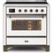 ILVE 36" Majestic II Series Electric Induction and Electric Oven Range with 5 Elements UMI09NS3