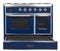 ILVE 40 Inch Majestic II Series Natural Gas/ Propane Gas Burner and Electric Oven with 6 Sealed Burners UMD10FDNS3