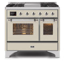 ILVE 40 Inch Majestic II Series Natural Gas/ Propane Gas Burner and Electric Oven with 6 Sealed Burners UMD10FDNS3