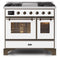 ILVE 40 Inch Majestic II Series Natural Gas/ Propane Gas Burner and Electric Oven with 6 Sealed Burners UMD10FDNS3