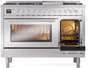 ILVE 48-Inch Professional Plus II Freestanding Dual Fuel Range with 8 Sealed Burner UP48FWMP