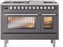 ILVE 48-Inch Professional Plus II Freestanding Dual Fuel Range with 8 Sealed Burner UP48FWMP