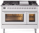 ILVE 48-Inch Professional Plus II Freestanding Dual Fuel Range with 8 Sealed Burner UP48FWMP