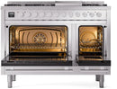 ILVE 48-Inch Professional Plus II Freestanding Dual Fuel Range with 8 Sealed Burner UP48FWMP