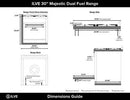 ILVE - Majestic II Series - 30 Inch Dual Fuel Freestanding Range Gas/Propane UM30DQNE3