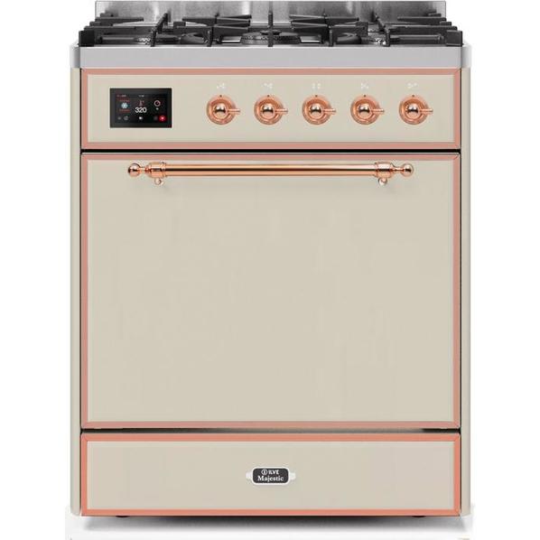 ILVE - Majestic II Series - 30 Inch Dual Fuel Freestanding Range Gas/Propane UM30DQNE3