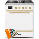 ILVE - Majestic II Series - 30 Inch Dual Fuel Freestanding Range Gas/Propane UM30DQNE3