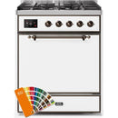 ILVE - Majestic II Series - 30 Inch Dual Fuel Freestanding Range Gas/Propane UM30DQNE3