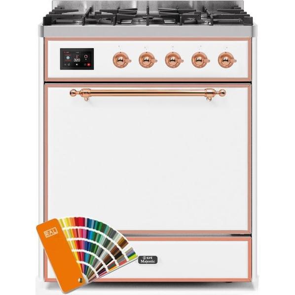 ILVE - Majestic II Series - 30 Inch Dual Fuel Freestanding Range Gas/Propane UM30DQNE3