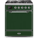 ILVE - Majestic II Series - 30 Inch Dual Fuel Freestanding Range Gas/Propane UM30DQNE3