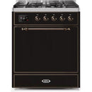 ILVE - Majestic II Series - 30 Inch Dual Fuel Freestanding Range Gas/Propane UM30DQNE3