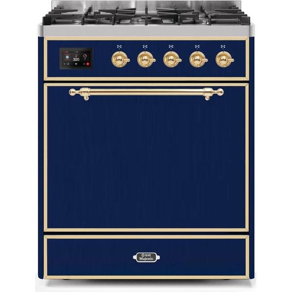 ILVE - Majestic II Series - 30 Inch Dual Fuel Freestanding Range Gas/Propane UM30DQNE3